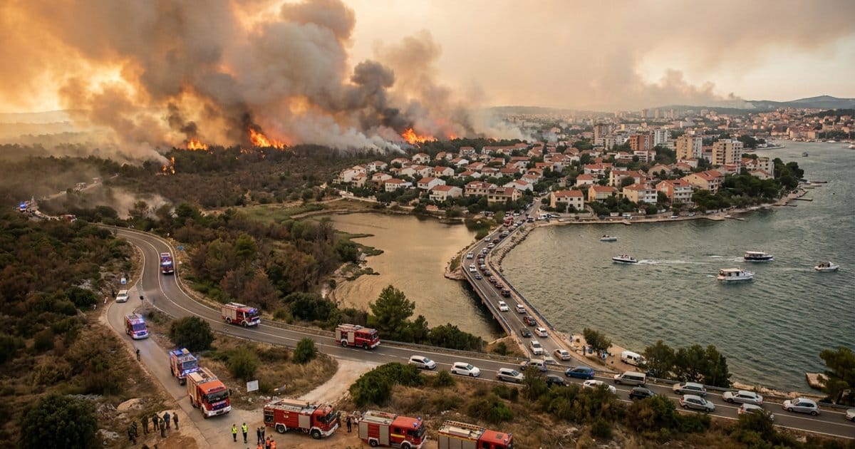 Feuer rückt auf Bordeaux vor