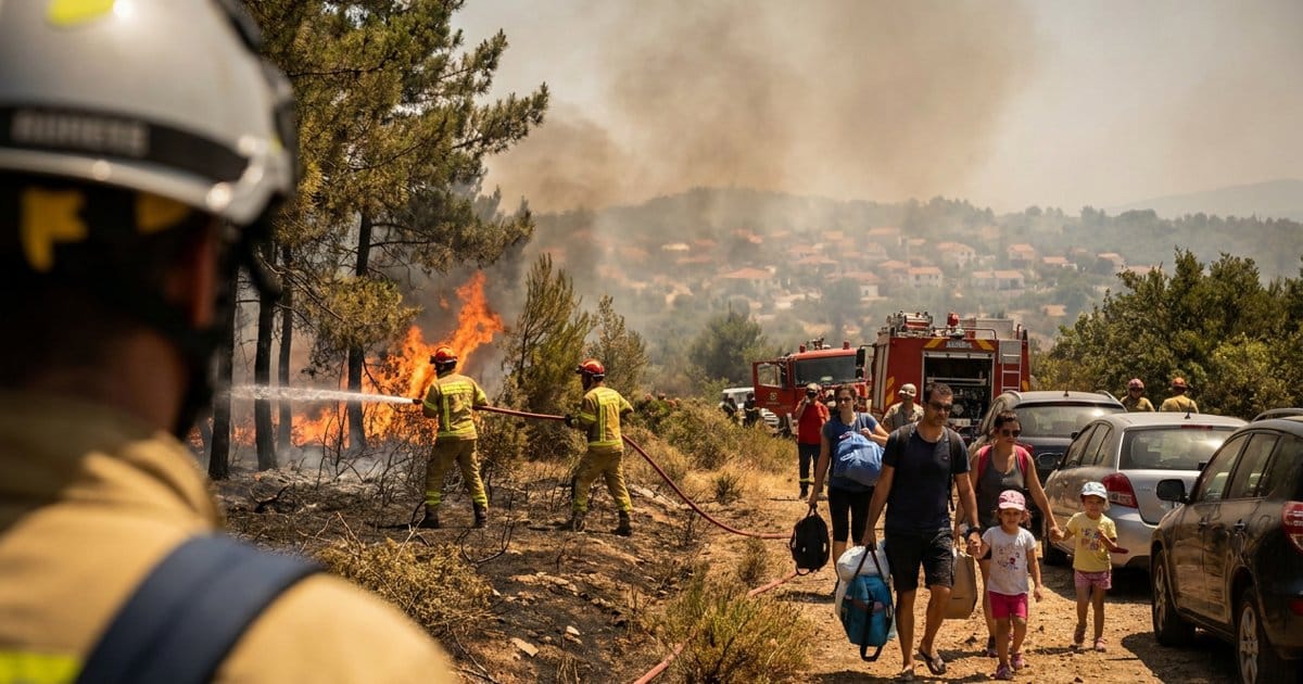 Flammen-Hölle in Frankreich
