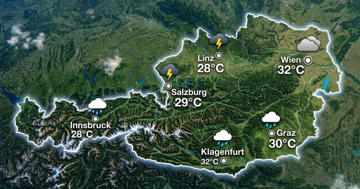 Österreich: warm und unbeständig