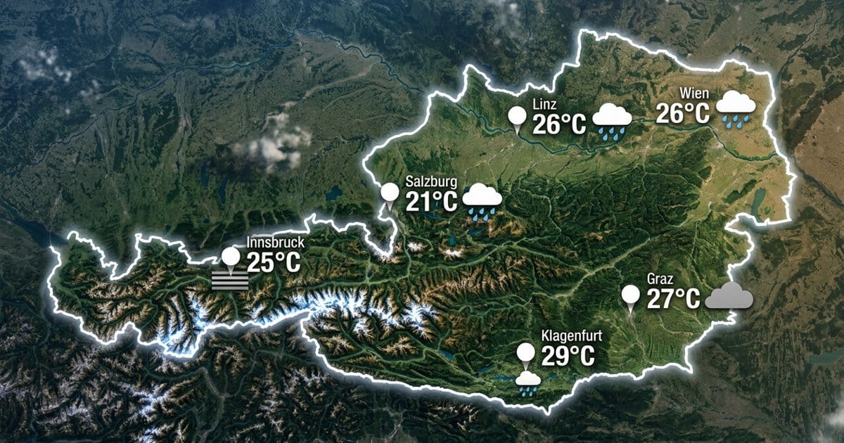 Österreich: Schauer und Wolken