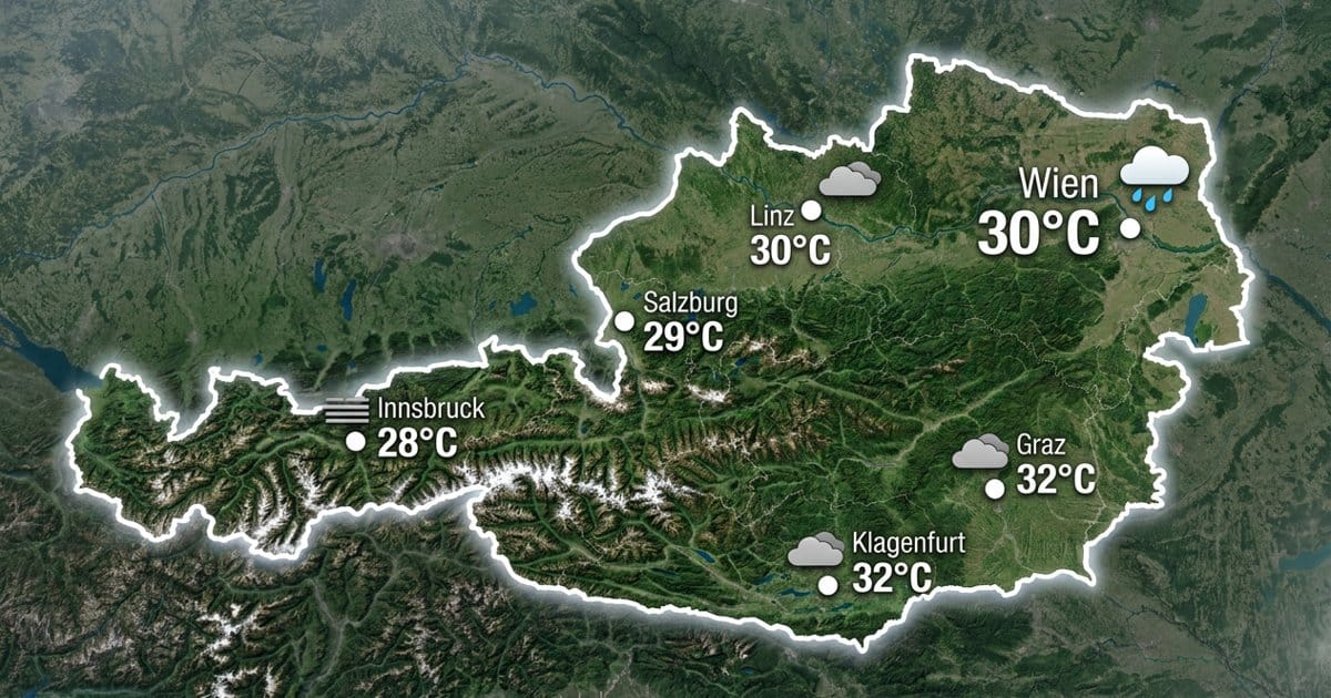 Österreich: warm und oft dicht