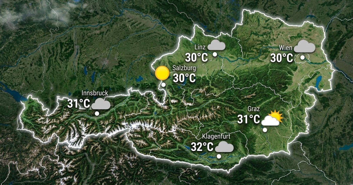 Österreich: warm bis heiß