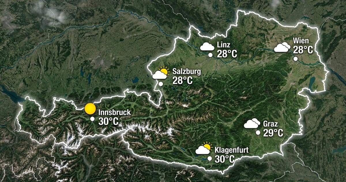 Österreich: warm und oft trocken
