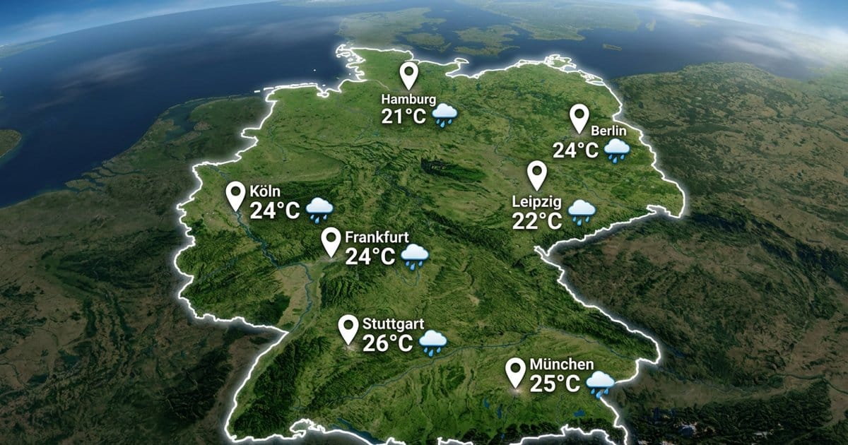 Viele Schauer in Deutschland