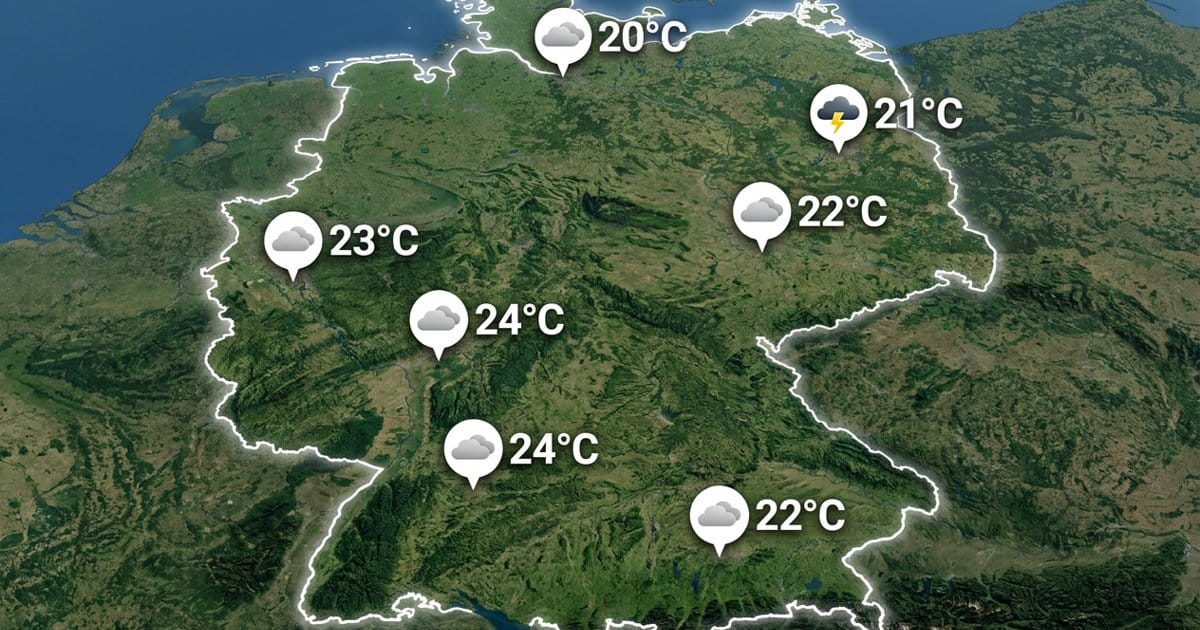 Deutschland: oft bedeckt