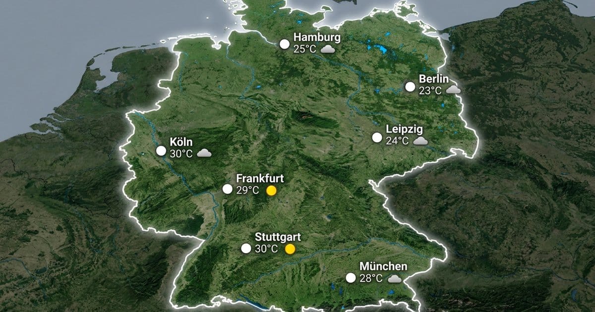 Deutschland: trocken und warm