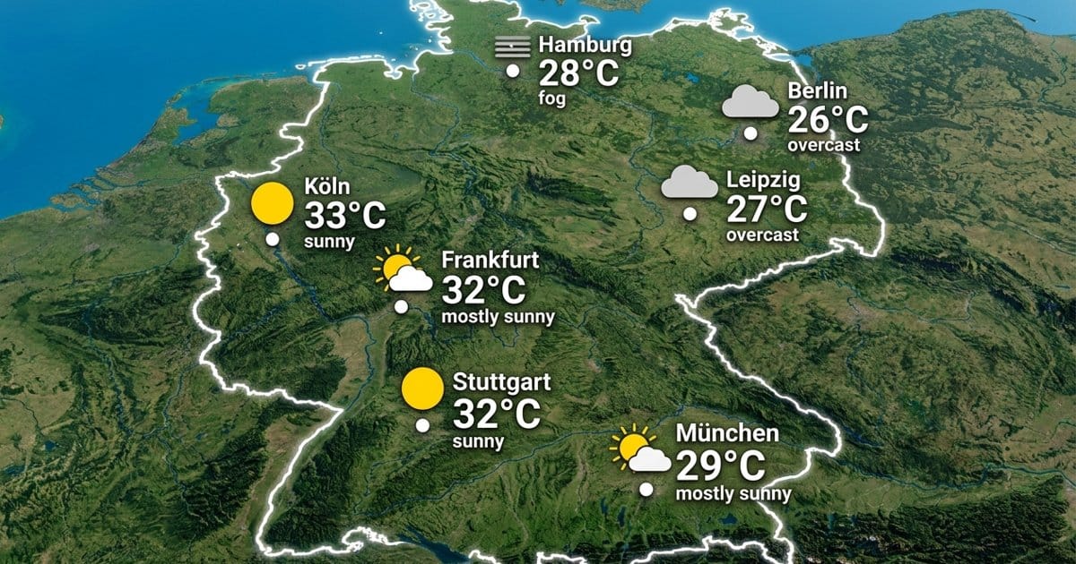 Deutschland: trocken und warm
