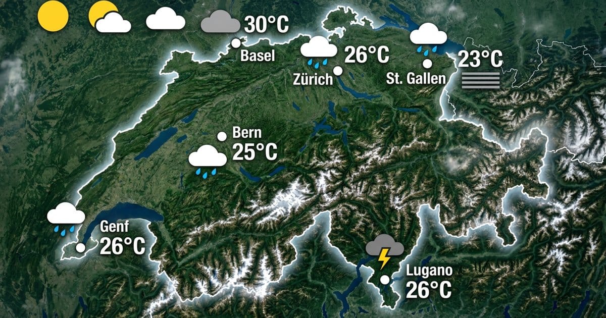 Schweiz: wechselhaft bis nass