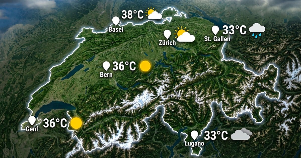 Schweiz: heiß und meist trocken