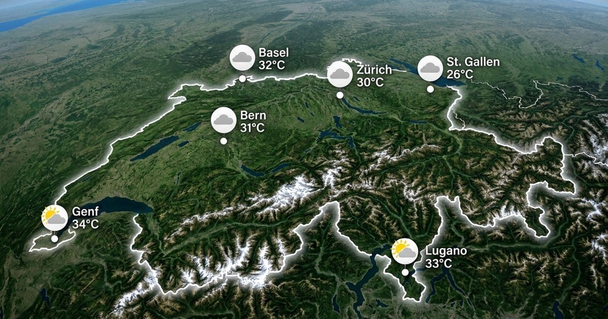 Schweiz: warm und trocken