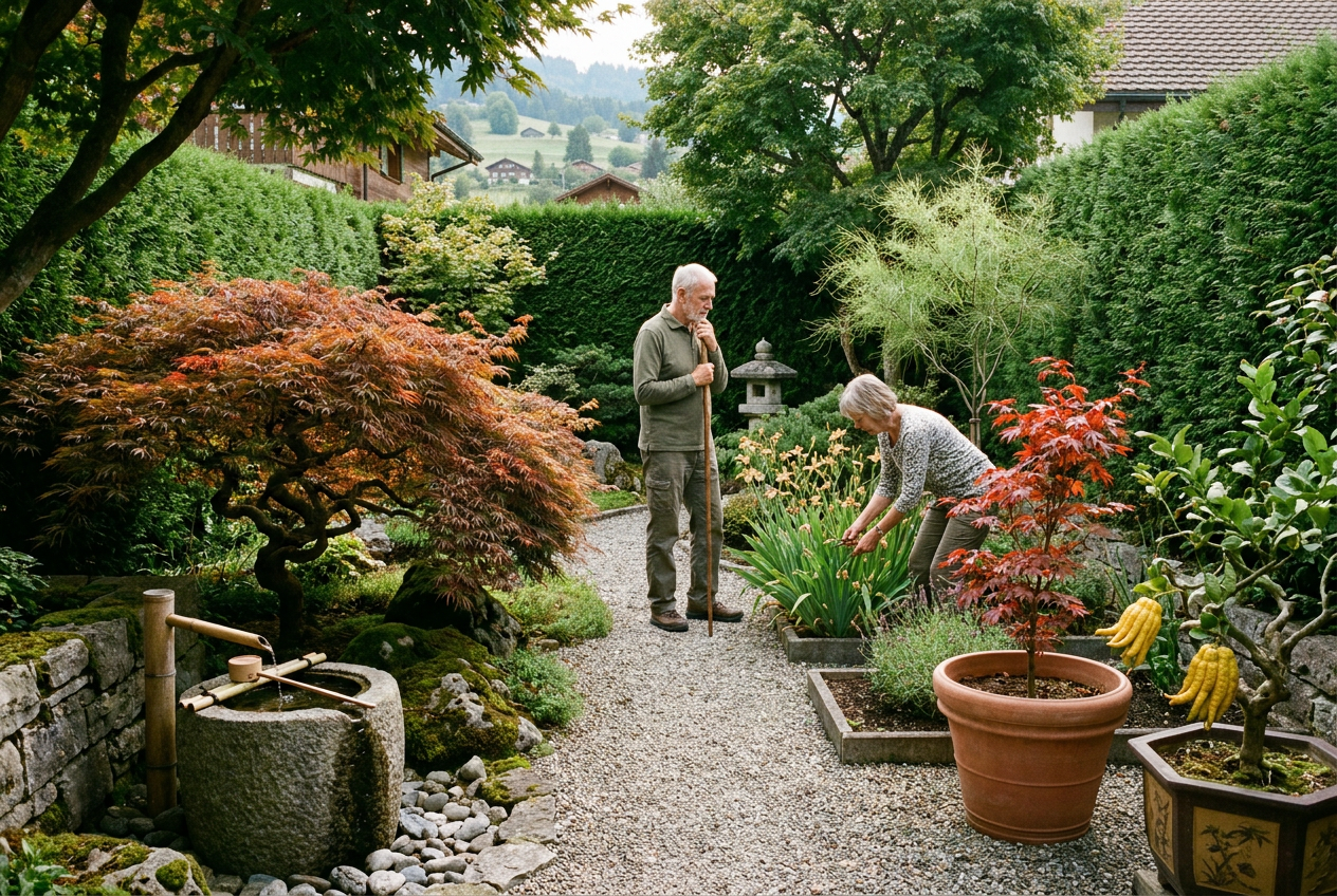 Zwischen Zen und Pflanzenliebe: Ein Schweizer Garten als Rückzugsort