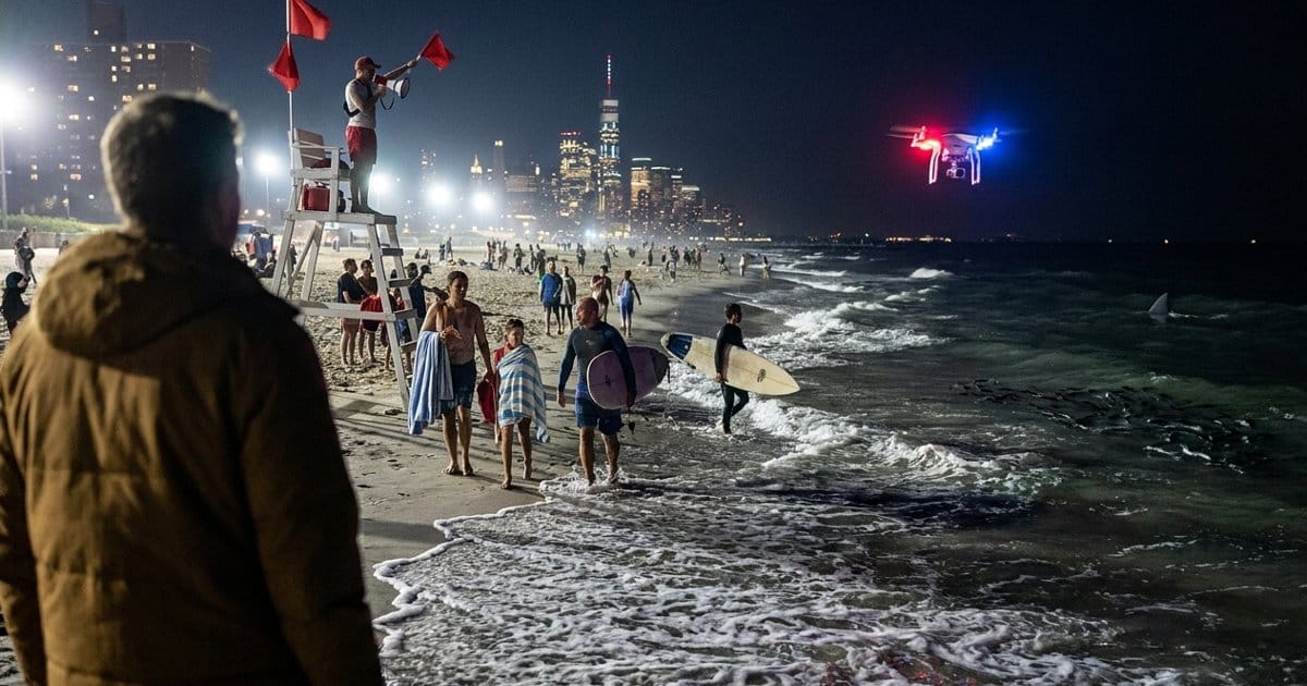 Hai-Alarm vor New York