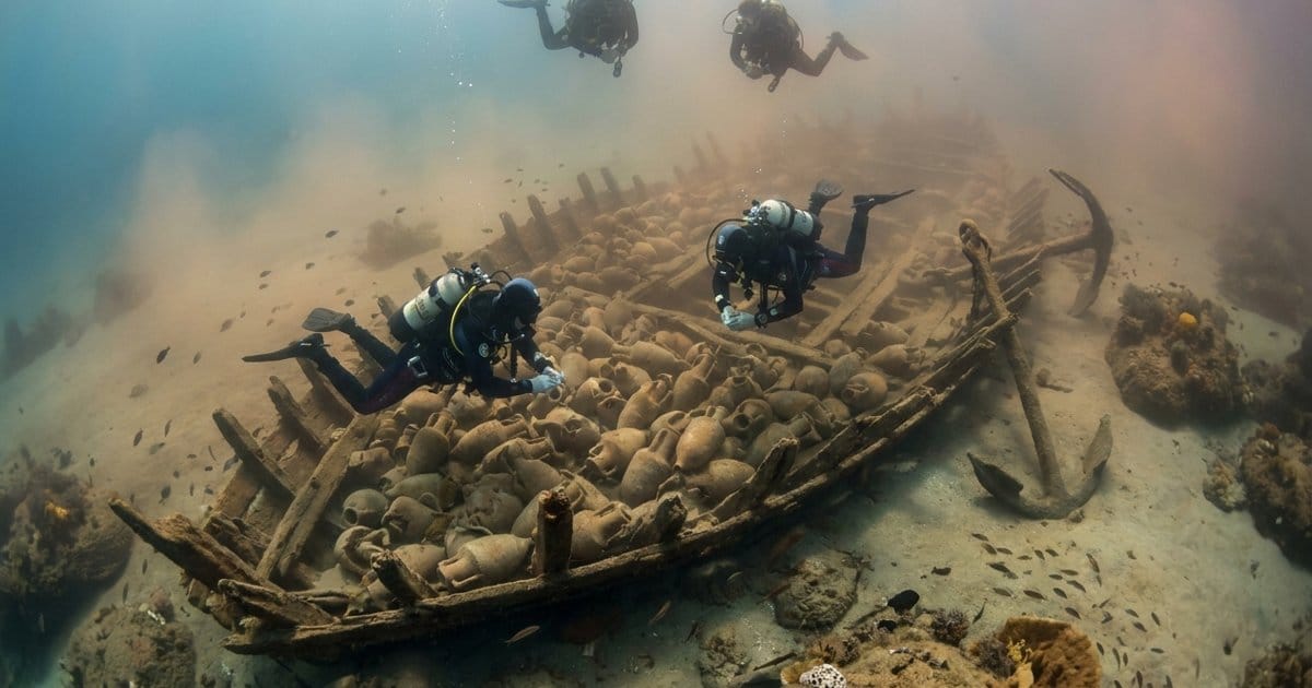 Römerwrack mit Krug-Fracht entdeckt