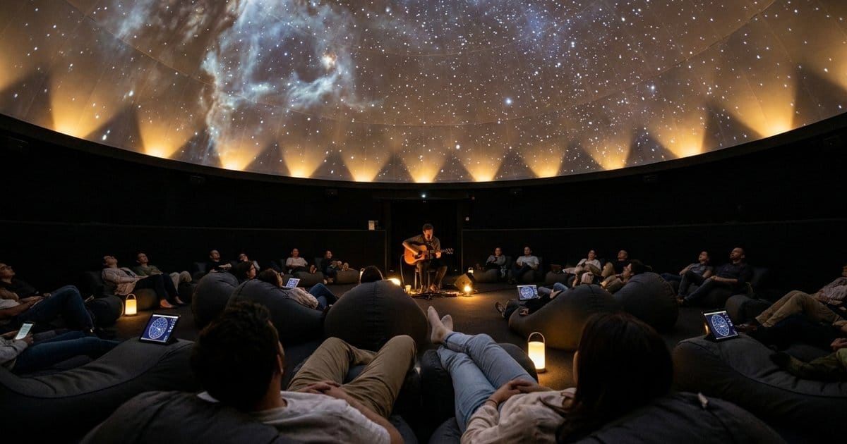 Phoebe landet im Planetarium