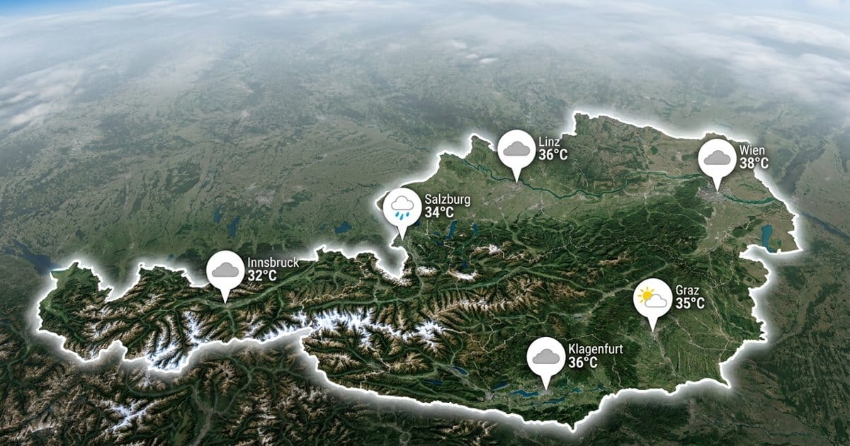 Österreich: heiß und meist trocken