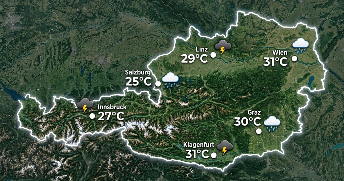 Österreich: Schauer und Gewitter