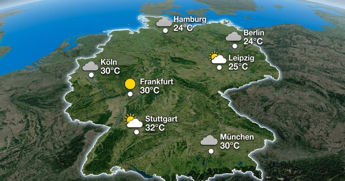 Deutschland: trocken und warm