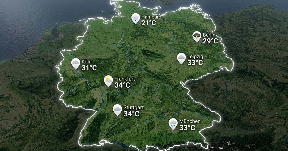 Deutschland: warm bis gewittrig