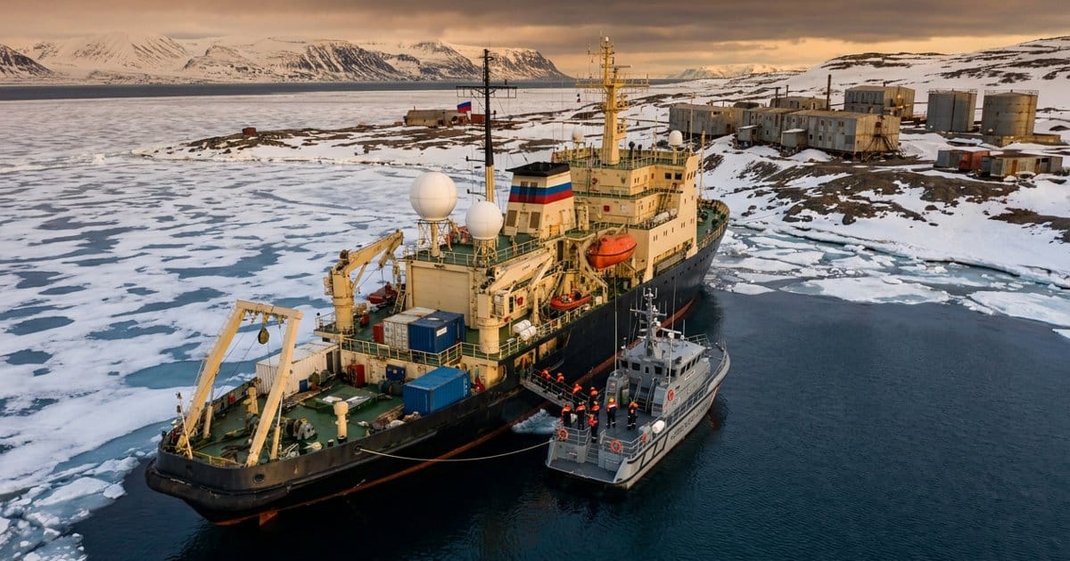 Russenschiff in Arktis gestoppt