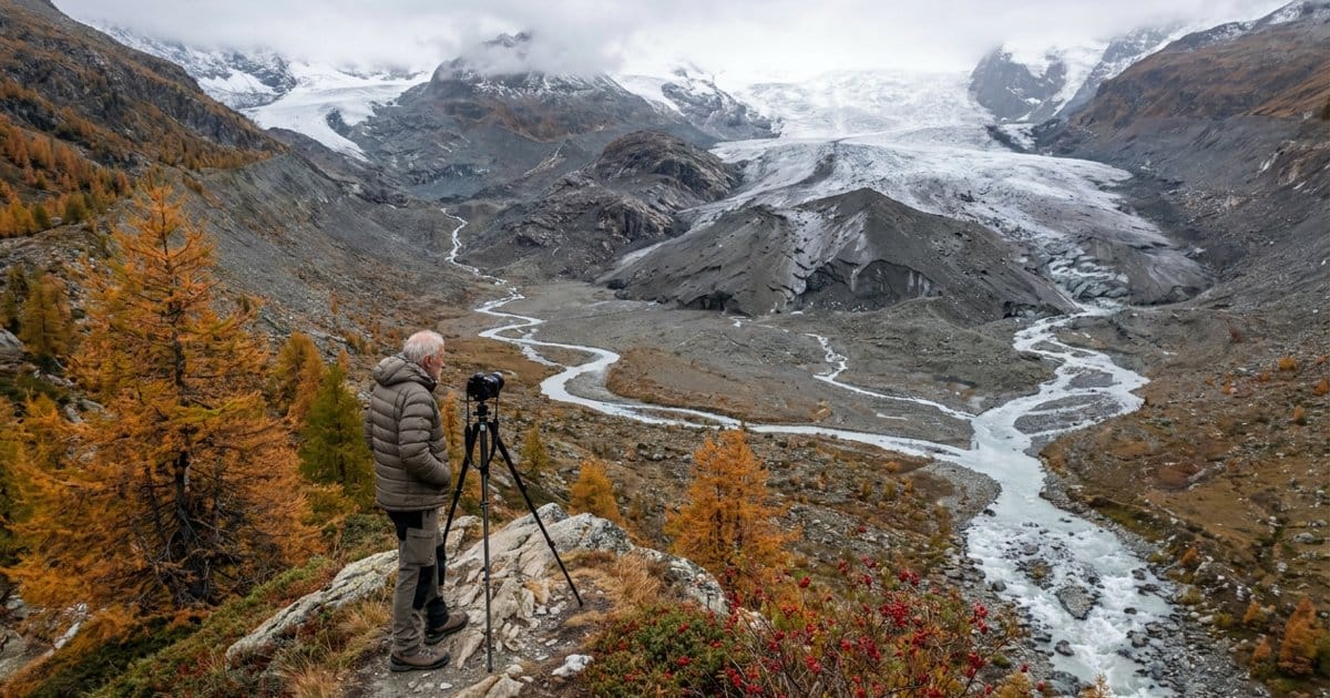 So schmilzt der Aletschgletscher