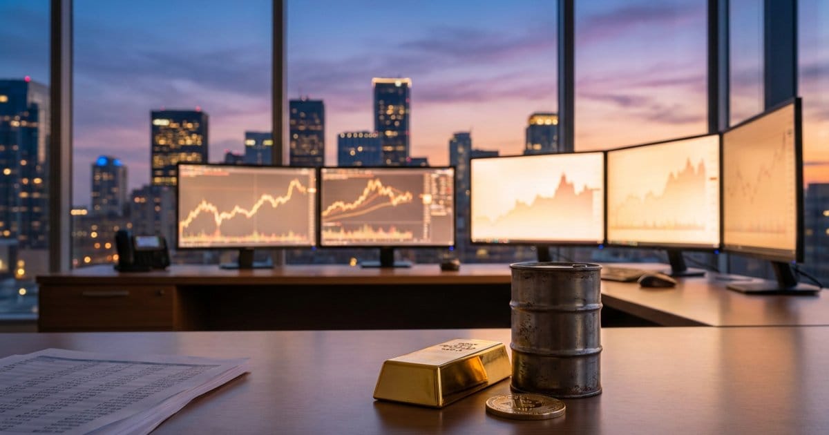 Gold steigt 1,55%, DAX fällt 0,50%