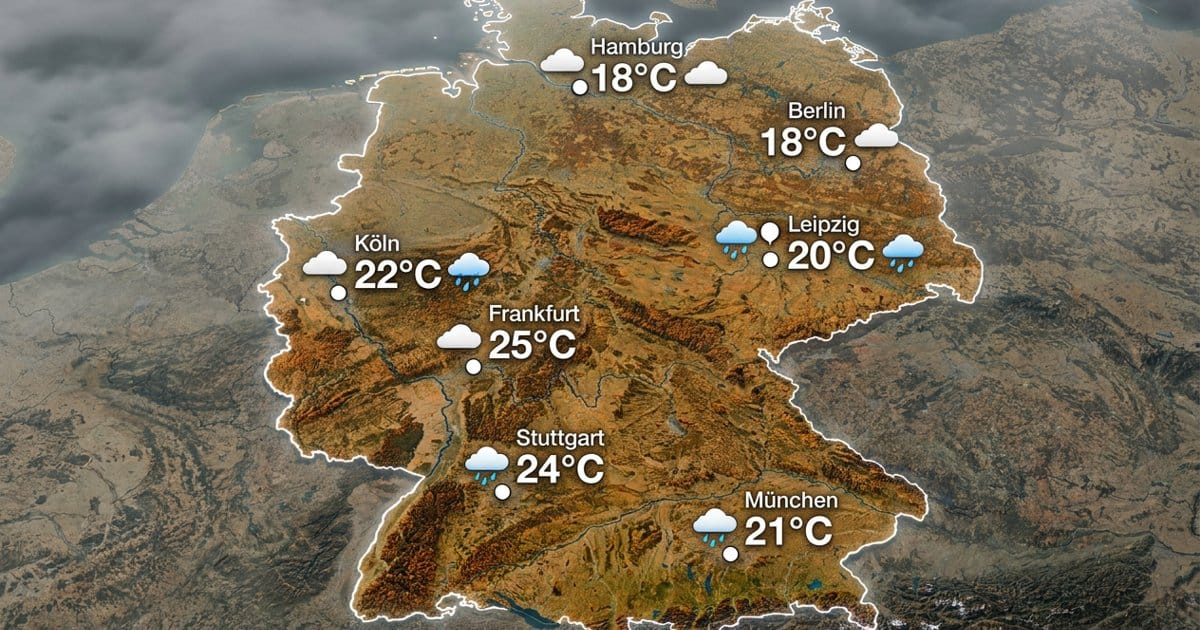 Deutschland: Wolken und Schauer
