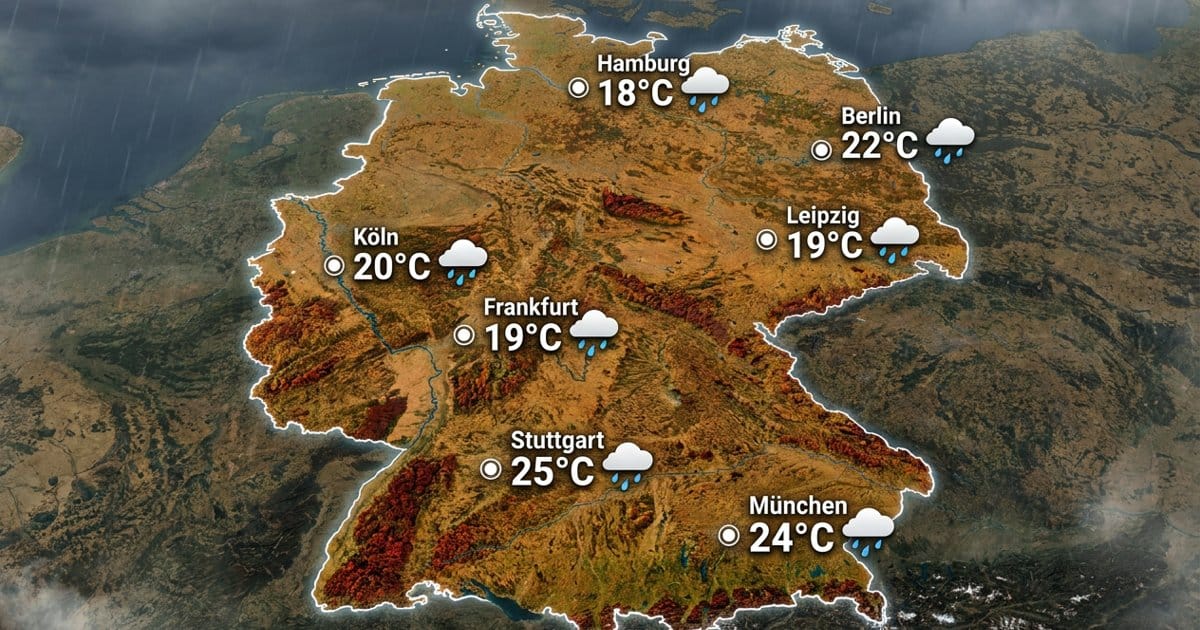 Deutschland: Regen und Schauer