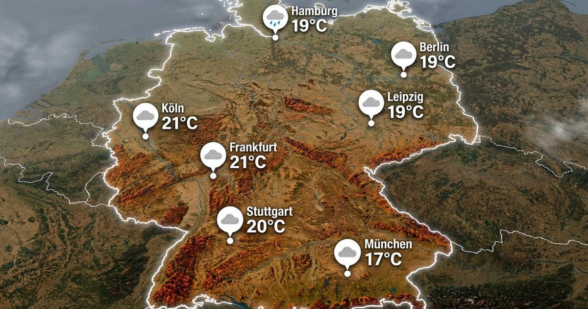 Deutschland: meist bedeckt