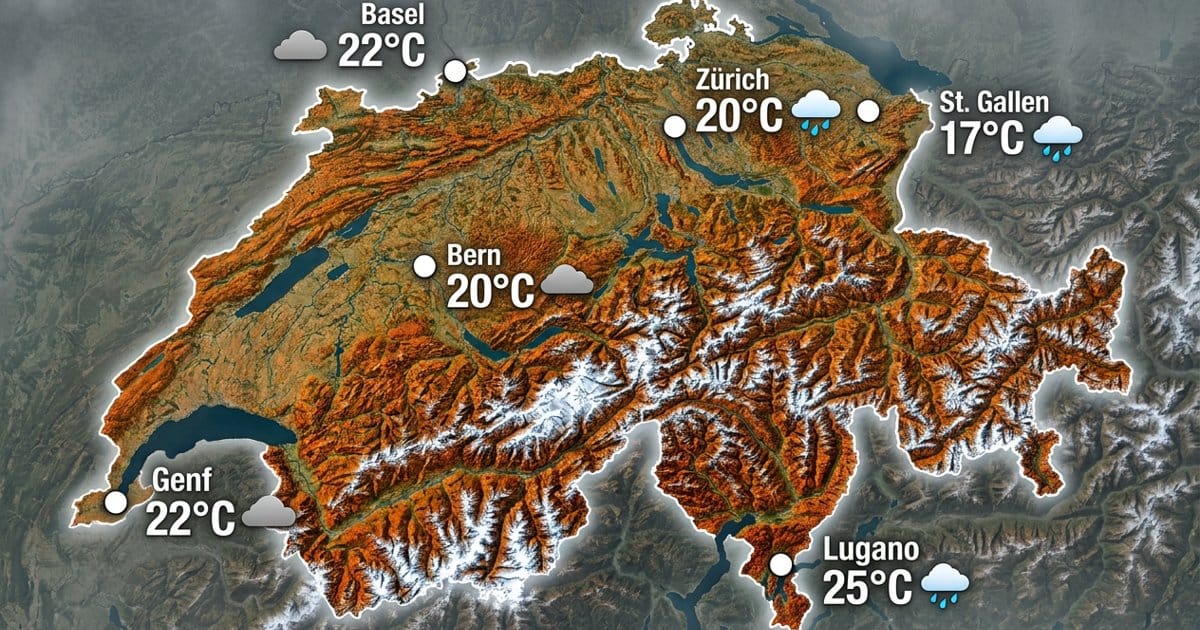 Schweiz: Süden nass, sonst mild