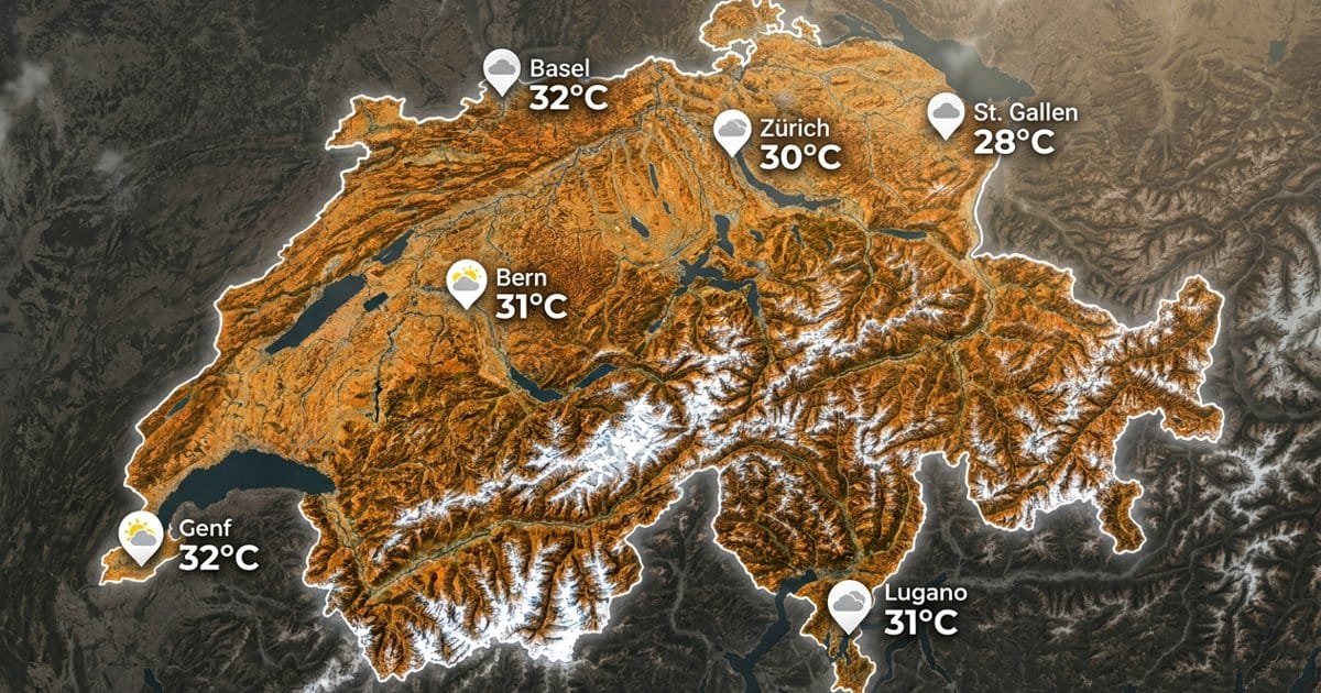 Schweiz: warm und trocken