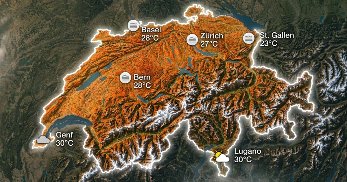 Schweiz: Nebel, später warm