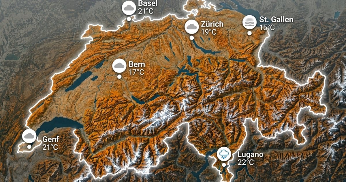 Schweiz: meist grau, Süden nass