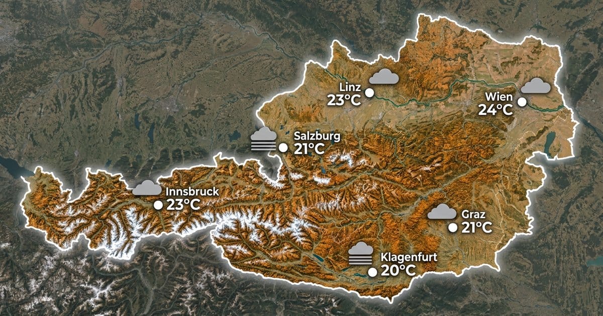 Österreich: bedeckt und mild