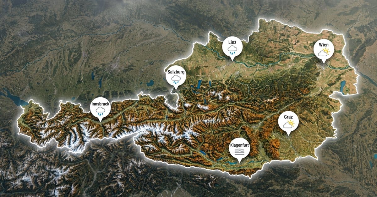 Österreich: kühl, teils nass
