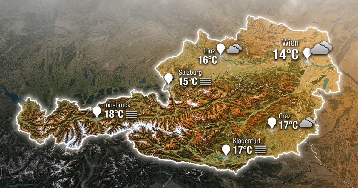 Österreich: trocken und trüb