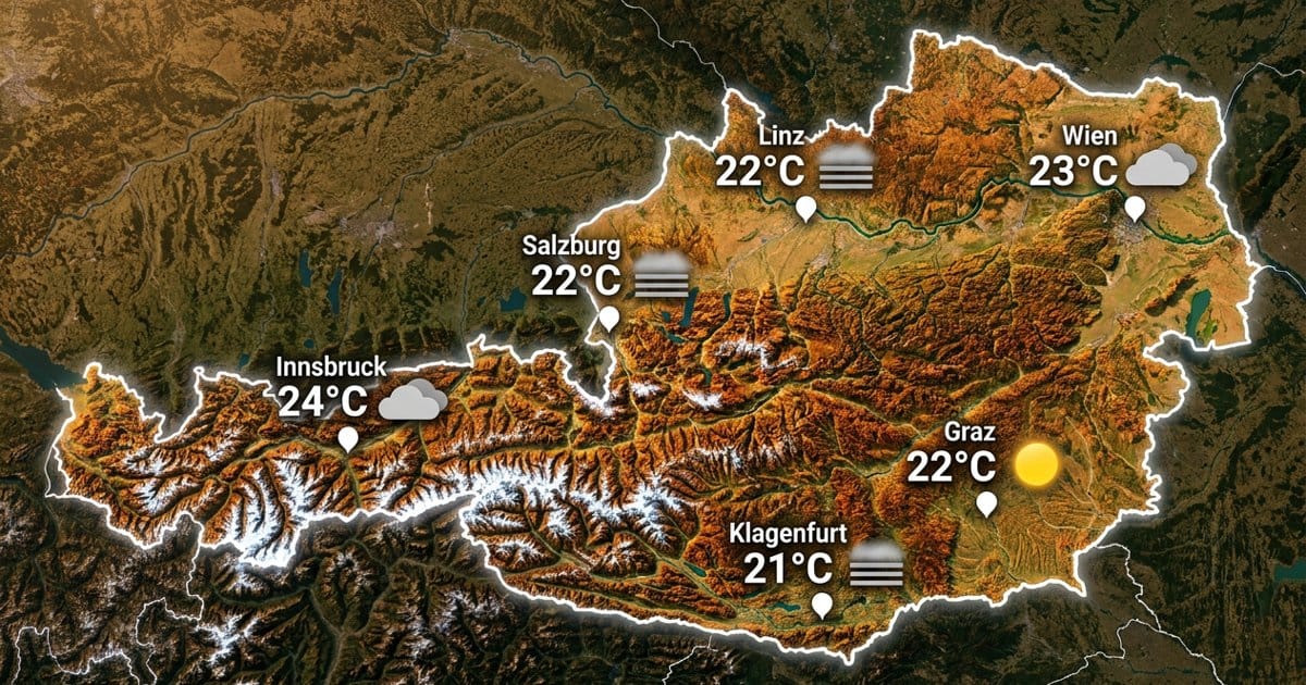 Österreich: trocken und mild