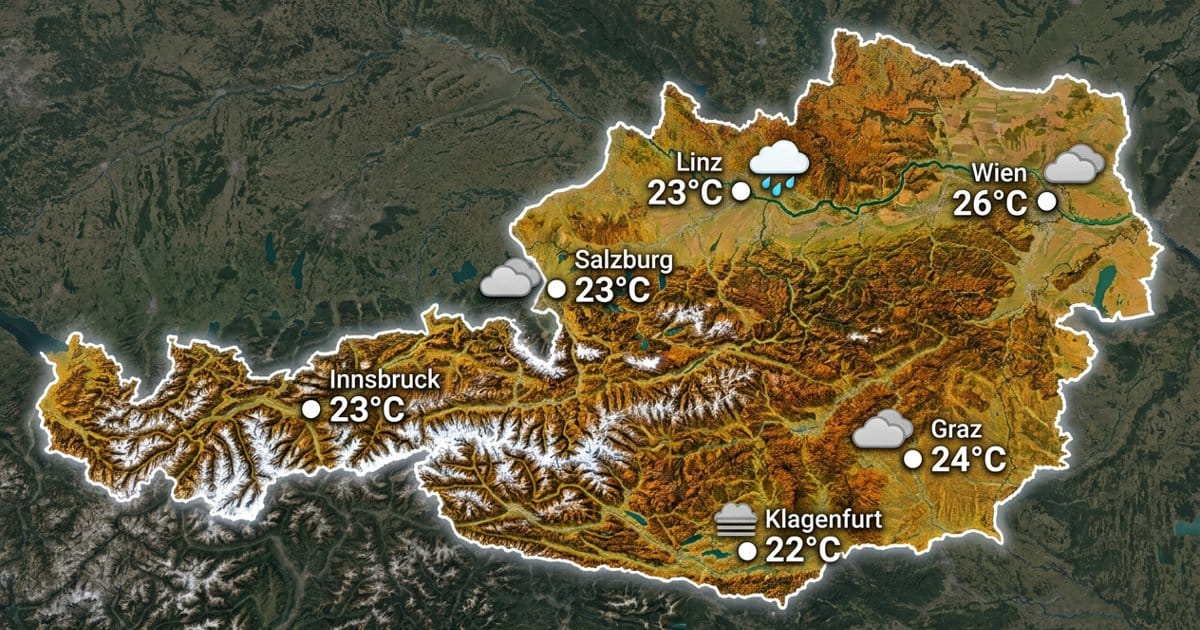 Österreich: mild und oft bedeckt