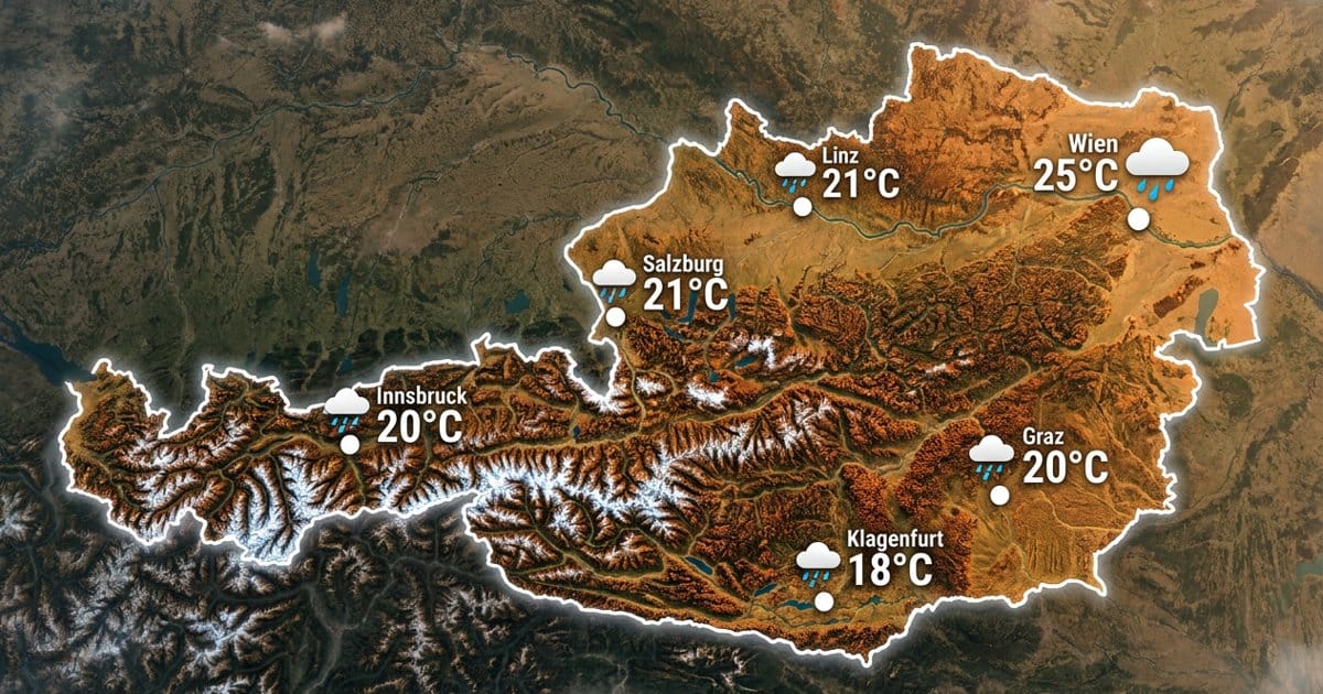 Österreich: nass und mild