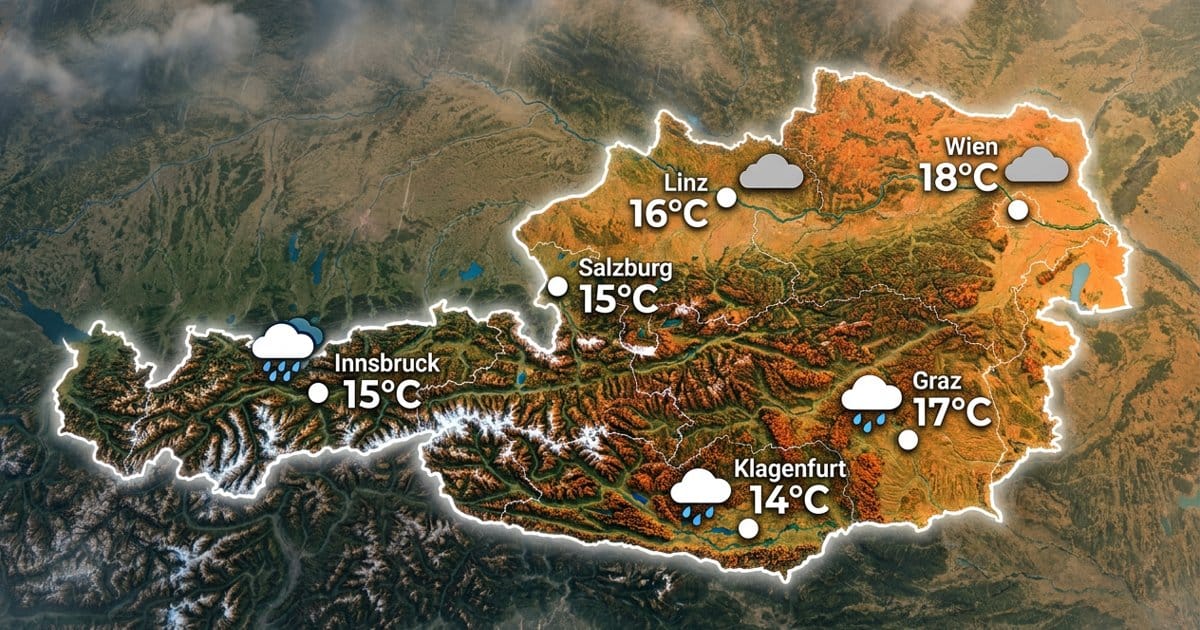 Österreich: trüb und teils nass