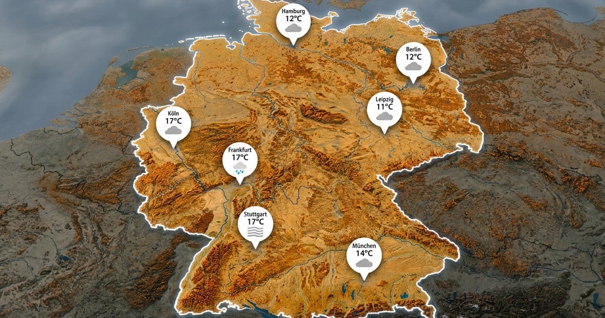 Deutschland: meist bedeckt