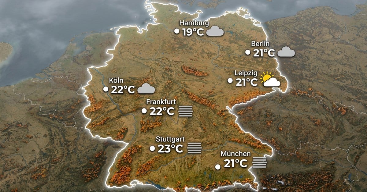 Deutschland: ruhig und mild
