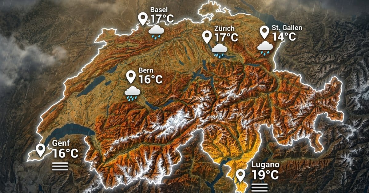 Schweiz: Regen im Norden