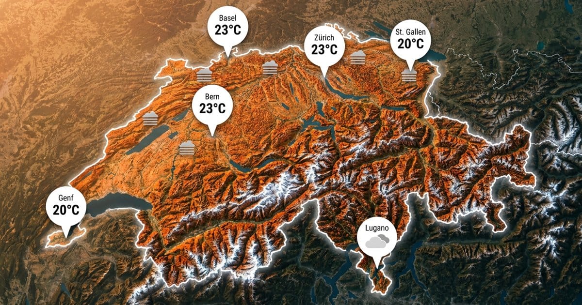 Schweiz: Nebel, später mild
