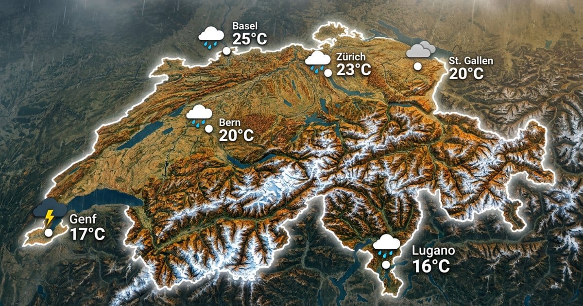 Schweiz: Regen und Gewitter