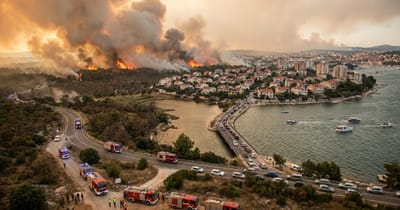 Feuer rückt auf Bordeaux vor