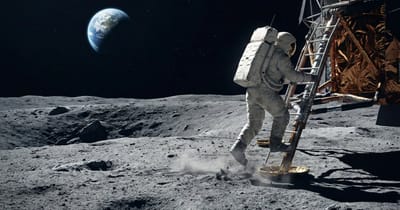 Der erste Schritt auf dem Mond