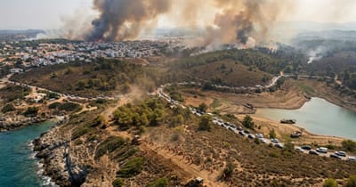 Feueralarm in Spanien und Frankreich