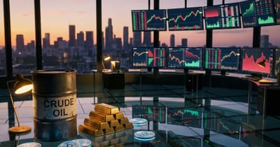 Brent steigt 6,67%, Märkte im Minus