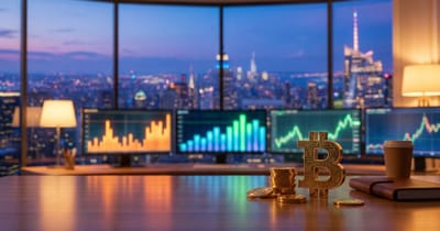 Bitcoin steigt 1,23%, Dow im Minus