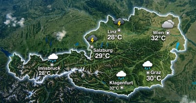 Österreich: warm und unbeständig